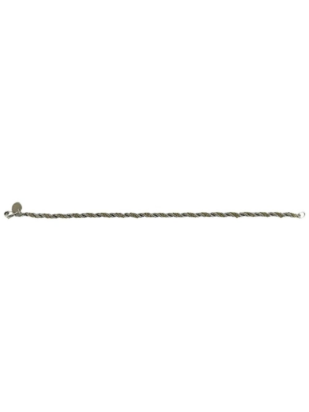 Tiffany & Co Twisted Rope Chain Bracelet 925 Sterling Silver Gold Accessory - Picture 7 of 7